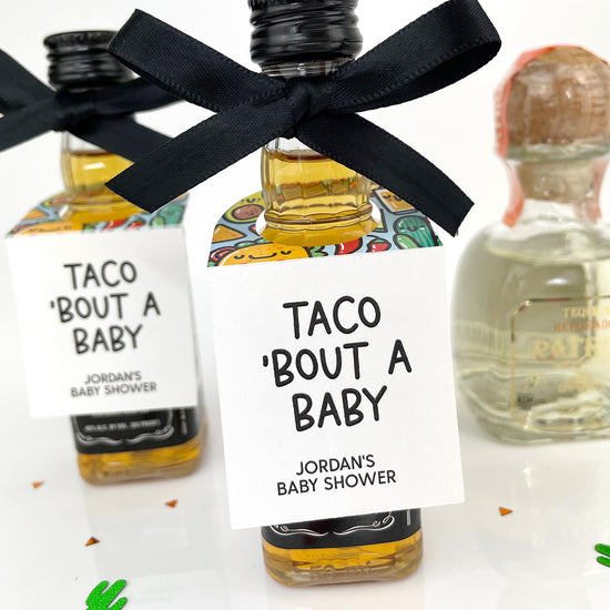 taco bout a baby fiesta baby shower mini bottle tags