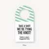 Take a Shot We're Tying the Knot Engagement Party Favor Tags