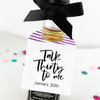 Talk Thirty to Me 30th Birthday Favors Mini Bottle Tags
