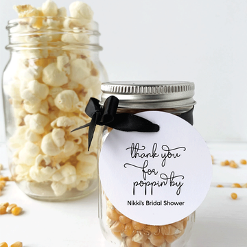 Thank You For Popping By Bridal Shower Favor Tags