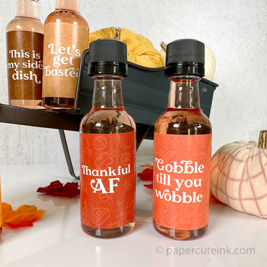 gobble till you wobble thanksgiving labels