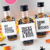 Halloween Mini Bottle Tags Instant Download