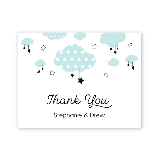 Twinkle Twinkle Little Star Baby Shower Thank You Card