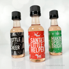 holiday mini liquor bottles santa's little helper