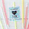 Valentines Day Glow Sticks Printable