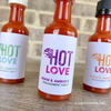 wedding party mini hot sauce favor labels