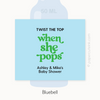 blue baby shower favors 50ml bottle labels